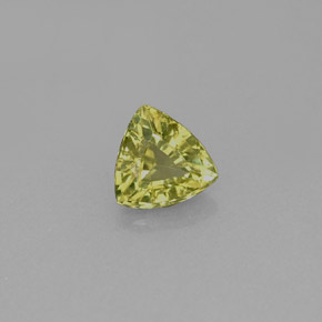 Grenat grossulaire vert naturelle trillion, 0,65 ct, VS