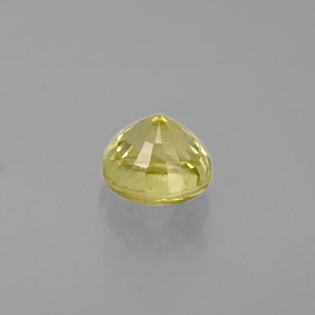 Grenat grossulaire jaune naturelle coupe roude, 0,60 ct, VS