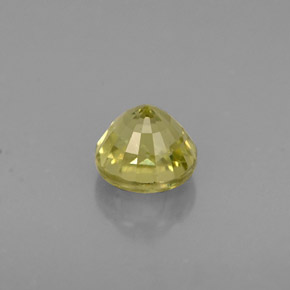 Grenat grossulaire jaune naturelle coupe roude, 0,75 ct, VS-SI