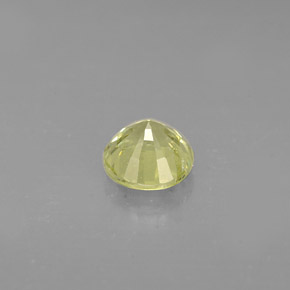 Grenat grossulaire jaune naturelle coupe roude, 0,58 ct, VS-SI