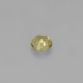 Grenat grossulaire vert naturelle coupe roude, 0,43 ct, VS