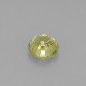 Grenat grossulaire vert naturelle coupe roude, 0,40 ct, VS