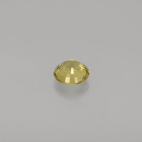 Grenat grossulaire vert naturelle coupe roude, 0,37 ct, VVS-VS