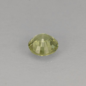 Grenat grossulaire vert naturelle coupe roude, 0,35 ct, VVS-VS