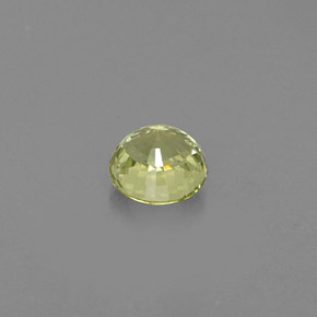 Grenat grossulaire vert naturelle coupe roude, 0,40 ct, VVS-VS