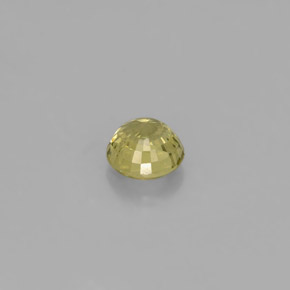 Grenat grossulaire vert naturelle coupe roude, 0,54 ct, VS
