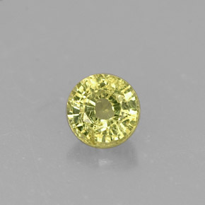 Grenat grossulaire vert naturelle coupe roude, 0,46 ct, VS-SI