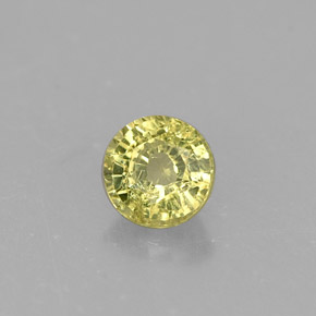 Grenat grossulaire vert naturelle coupe roude, 0,46 ct, VS-SI