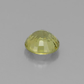 Grenat grossulaire vert naturelle coupe roude, 0,54 ct, VS
