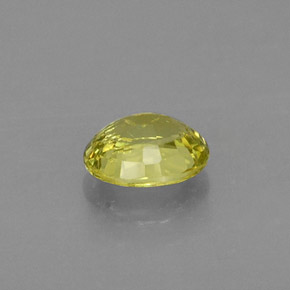 Grenat grossulaire jaune naturelle coupe ovale, 0,53 ct, VS