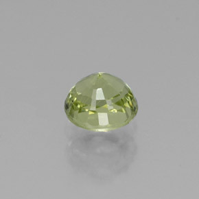Grenat grossulaire vert naturelle coupe roude, 0,61 ct, VS