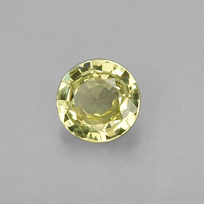 Grenat grossulaire vert naturelle coupe roude, 0,29 ct, VVS-VS