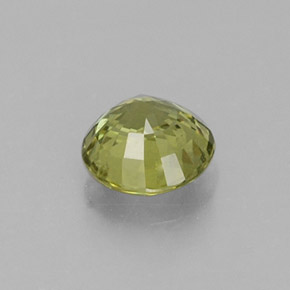Grenat grossulaire vert naturelle coupe roude, 0,47 ct, VS