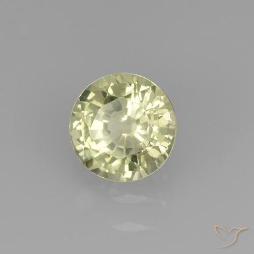 Grenat Grossularite Jaune citron naturelle Tour, 0.74 ct, VVS