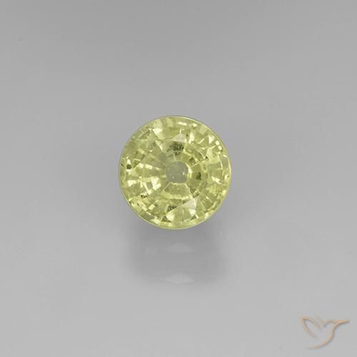 0.74ct Naturel Jaune clair Grenat Grossularite, Tour, VS