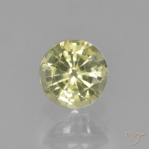0.60ct Naturel Jaune clair Grenat Grossularite, Tour, VVS