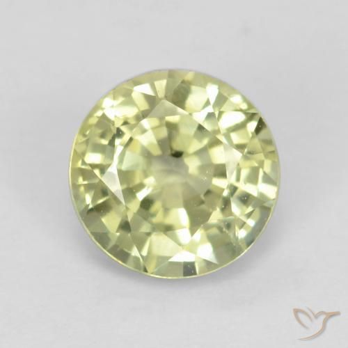 0.66ct Naturel Jaune clair Grenat Grossularite, Tour, VVS-VS