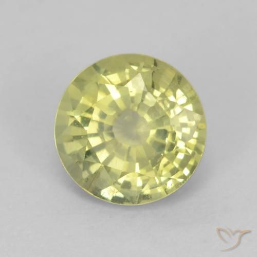 0.65ct Naturel Jaune moyen-léger Grenat Grossularite, Tour, VVS-VS