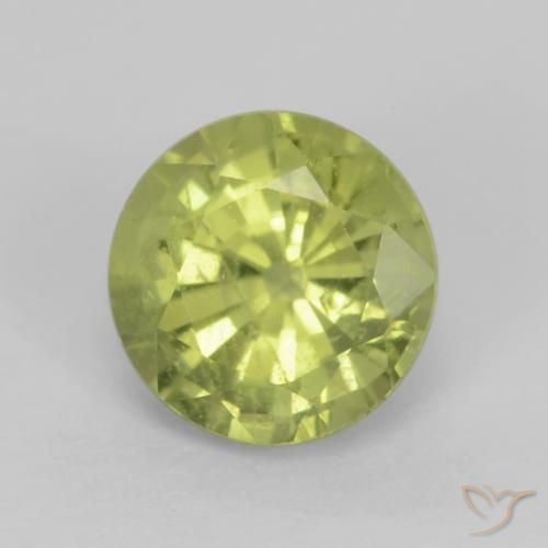 0.67ct Naturel Jaune citron léger Grenat Grossularite, Tour, VS