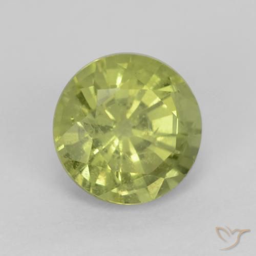 Grenat Grossularite Jaune citron léger naturelle Tour, 0.67 ct, VS