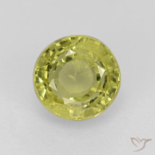 0.70ct Naturel Jaune moyen Grenat Grossularite, Tour, VS