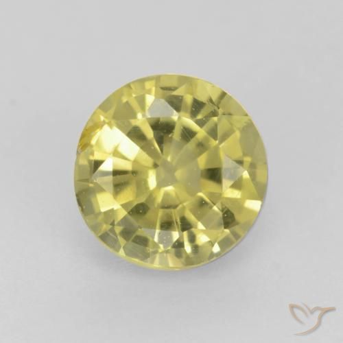0.60ct Naturel Jaune moyen-léger Grenat Grossularite, Tour, VS