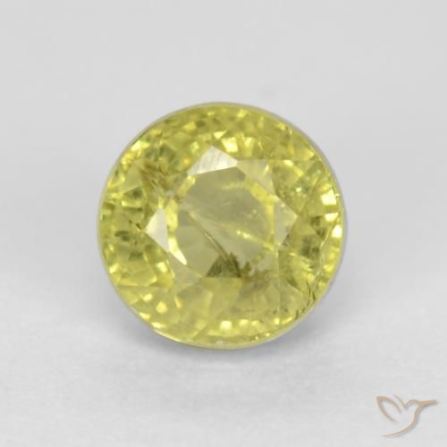 0.70ct Naturel Jaune moyen Grenat Grossularite, Tour, VS