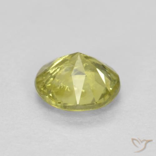 Grenat Grossularite Jaune verdâtre clair naturelle Tour, 0.48 ct, VS-SI