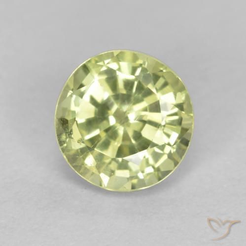 0.55ct Naturel Jaune verdâtre clair Grenat Grossularite, Tour, VS