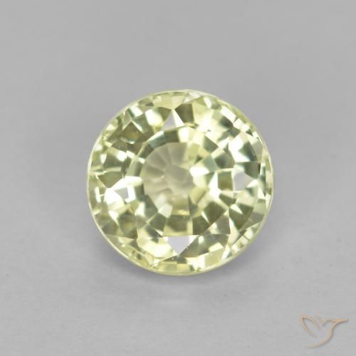 0.54ct Naturel Jaune verdâtre clair Grenat Grossularite, Tour, VS