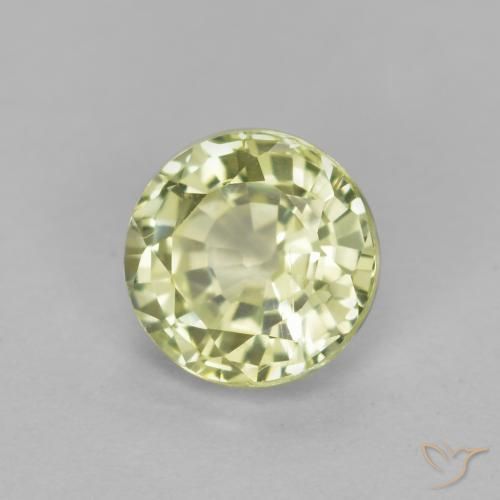 Grenat Grossularite Jaune verdâtre clair naturelle Tour, 0.54 ct, VS