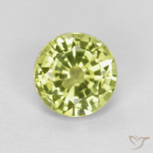 0.46ct Naturel Jaune citron léger Grenat Grossularite, Tour, VS