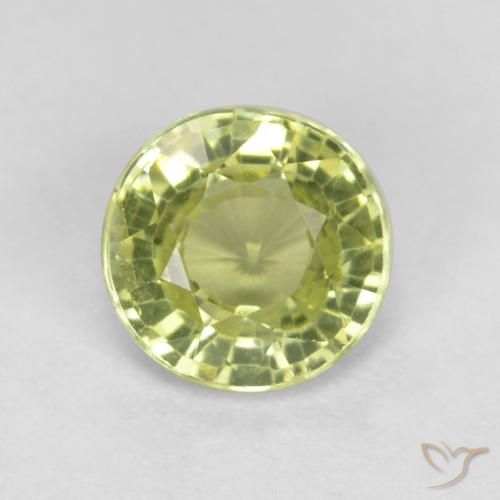 0.51ct Naturel Vert jaunâtre Grenat Grossularite, Tour, VS