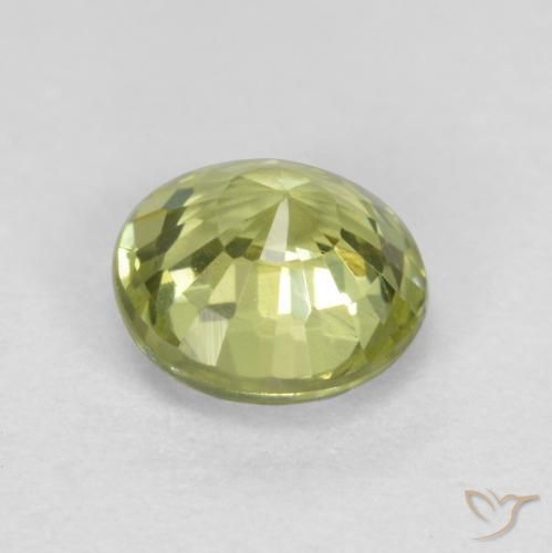 Grenat Grossularite Vert jaunâtre naturelle Tour, 0.51 ct, VS