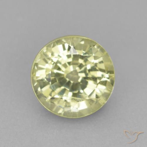 0.56ct Naturel Jaune clair Grenat Grossularite, Tour, VS-SI