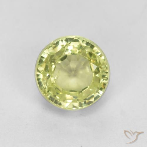 Grenat Grossularite Jaune verdâtre naturelle Tour, 0.54 ct, VS-SI