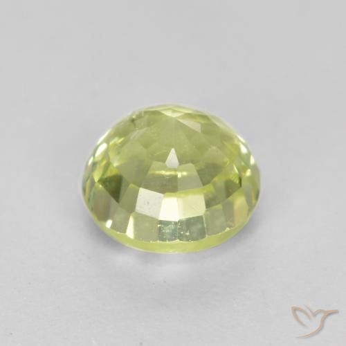 Grenat Grossularite Jaune verdâtre naturelle Tour, 0.54 ct, VS-SI