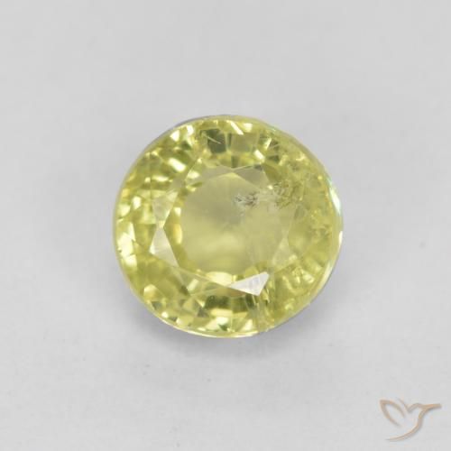 0.47ct Naturel Jaune très pâle Grenat Grossularite, Tour, VS-SI
