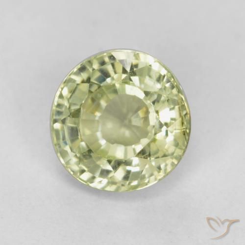 Grenat Grossularite Jaune verdâtre clair naturelle Tour, 0.51 ct, VS