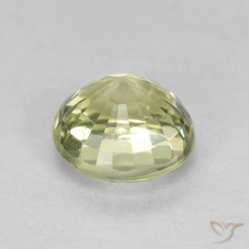 Grenat Grossularite Jaune verdâtre clair naturelle Tour, 0.51 ct, VS