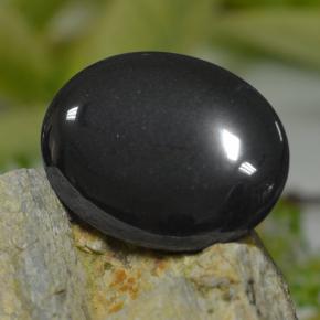 Hématite gris naturelle coupe ovale, 53,75 ct, opaque