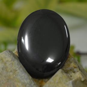 Hématite gris naturelle coupe ovale, 53,75 ct, opaque