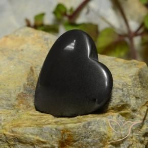 Hématite Gris foncé naturelle Cœur, 22.71 ct, Opaque