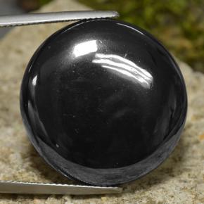 Hématite gris foncé naturelle coupe roude, 57,22 ct, opaque