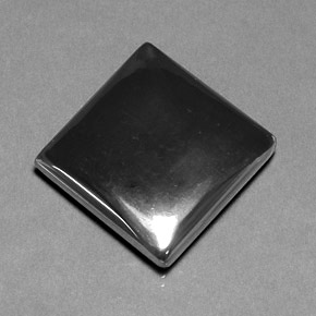 Hématite Noir Gris naturelle Baquette, 27.88 ct, Opaque