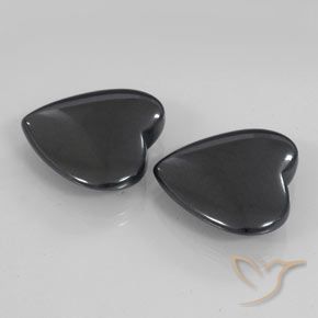 Shop natural 46.25ct Noir Gris Hématite gems, Cœur, from Brésil at GemSelect. In stock, global shipping!