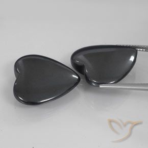 Shop natural 46.56ct Gris foncé Hématite gems, Cœur, from Brésil at GemSelect. In stock, global shipping!