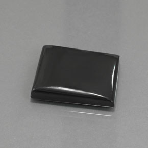 Hématite Noir Gris naturelle Baquette, 35.61 ct, Opaque