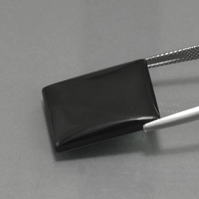 Hématite Noir Gris naturelle Baquette, 29.56 ct, Opaque