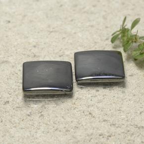 Achetez naturel 9,57ct gris hématite gems, carré, en provenance brésil chez gemselect. en stock, livraison internationale!